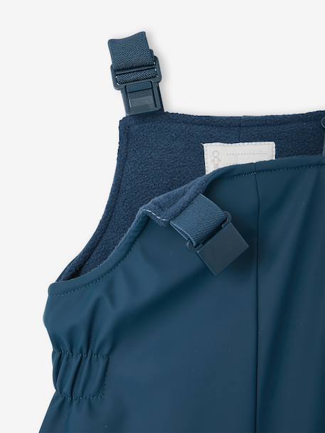 Manteau et pantalon de pluie bébé bleu nuit+caramel - vertbaudet enfant 