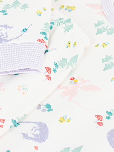 Pyjama imprimé dragons blanc - vertbaudet enfant 
