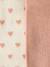 Lot de 2 paires de collants bébé fille motifs coeurs beige+marine - vertbaudet enfant 