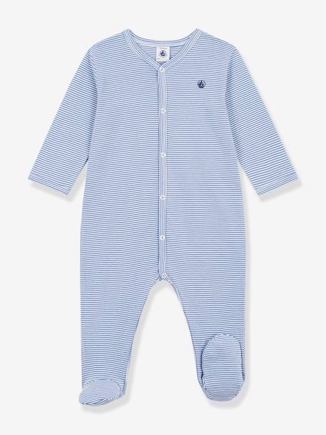 Pyjama bébé rayures milleraies bleu - vertbaudet enfant 