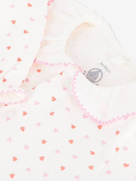 Baby pyjama PETIT BATEAU met hartjes wit - vertbaudet enfant 