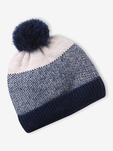 Ensemble garçon bonnet, snood et gants marine - vertbaudet enfant 