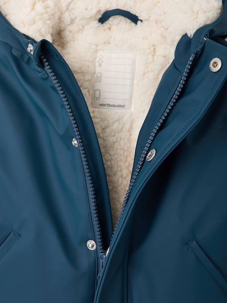 Manteau et pantalon de pluie bébé bleu nuit+caramel - vertbaudet enfant 