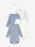 Lot 5 bodies manches longues bleu - vertbaudet enfant 