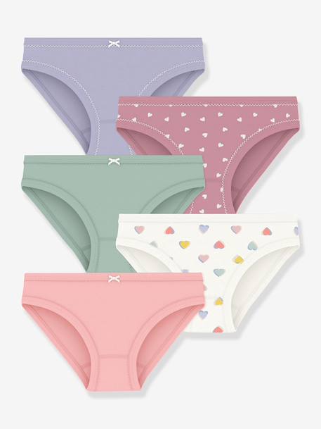 Set van 5 slips PETIT BATEAU meerkleurig - vertbaudet enfant 