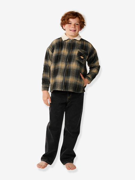 RIP CURL sherpavest met rits kaki - vertbaudet enfant 