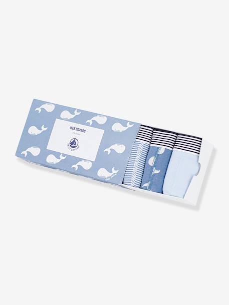Lot 5 boxers enfant bleu - vertbaudet enfant 