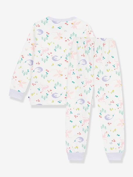 Pyjama met drakenprint wit - vertbaudet enfant 