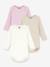 Lot 3 bodies manches longues rose - vertbaudet enfant 