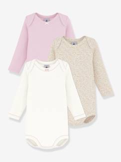 -Set van 3 PETIT BATEAU rompertjes