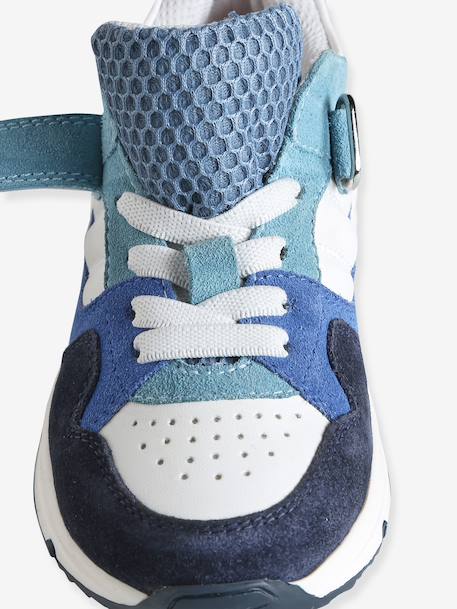 Jongenssneakers met klittenband marineblauw - vertbaudet enfant 
