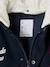 Blouson teddy garçon à capuche amovible marine - vertbaudet enfant 