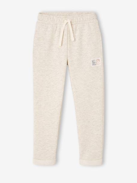 Pantalon de jogging garçon blanc chiné - vertbaudet enfant 