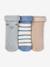Set van 3 babysokjes jongens beige - vertbaudet enfant 