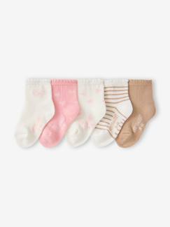 -Set van 5 babysokjes voor meisjes