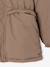 Parka garçon à capuche doublure sherpa kaki+noir+taupe+vert sauge - vertbaudet enfant 