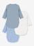 Set van 3 PETIT BATEAU overslagrompers blauw - vertbaudet enfant 