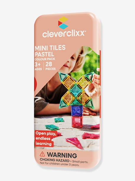 Cleverclixx Mini Tiles Pack 28-delig meerkleurig - vertbaudet enfant 