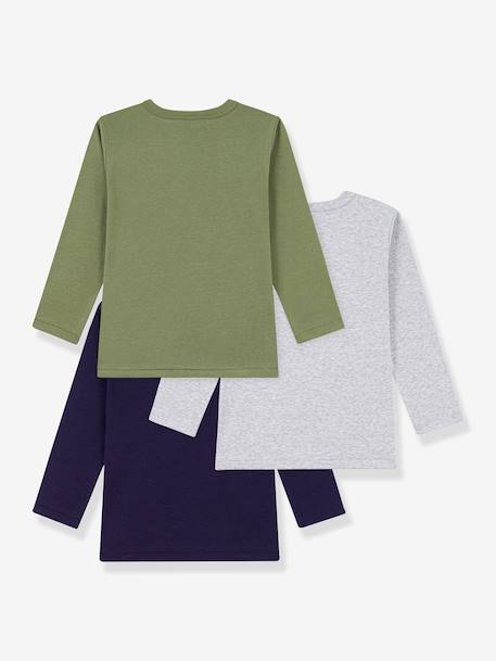 Set van 3 PB-shirts met lange mouwen meerkleurig - vertbaudet enfant 