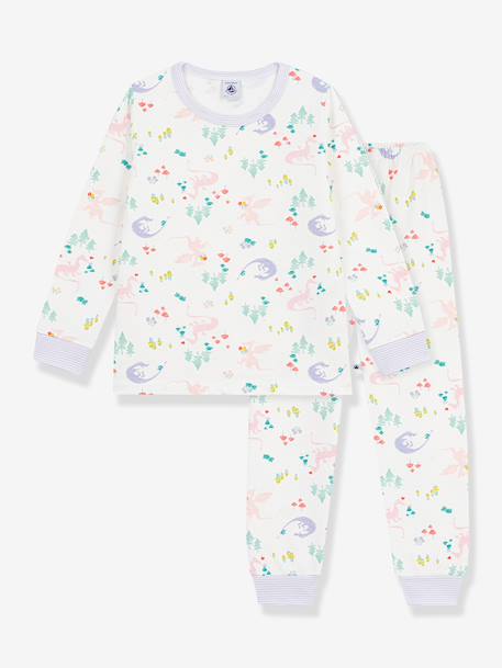 Pyjama imprimé dragons blanc - vertbaudet enfant 