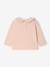 Baby T-shirt met lange mouwen en claudinekraag blauwgroen+lichtbeige+lichtroze - vertbaudet enfant 