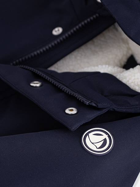 Halflange kinderparka PB marineblauw - vertbaudet enfant 