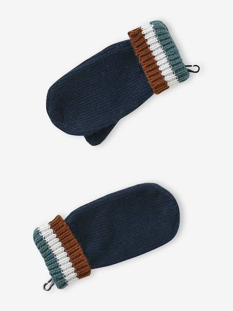 Ensemble garçon bonnet, snood et moufles vert - vertbaudet enfant 