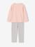Set van 2 meisjespyjama's roze (poederkleur) - vertbaudet enfant 