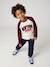 T-shirt manches longues raglan garçon bordeaux - vertbaudet enfant 