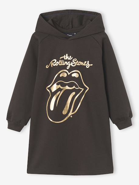 Sweatjurk met capuchon ROLLING STONES antraciet - vertbaudet enfant 