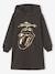 Sweatjurk met capuchon ROLLING STONES antraciet - vertbaudet enfant 