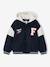 Teddyjack jongen met afneembare capuchon marineblauw - vertbaudet enfant 