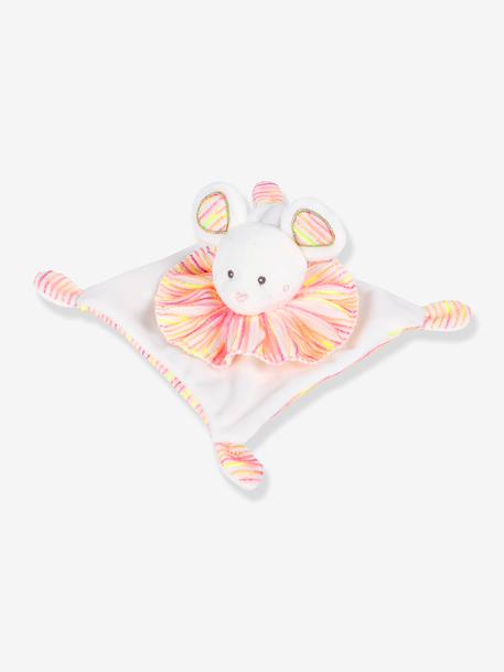 Doudou plat Souris 20 cm blanc - vertbaudet enfant 