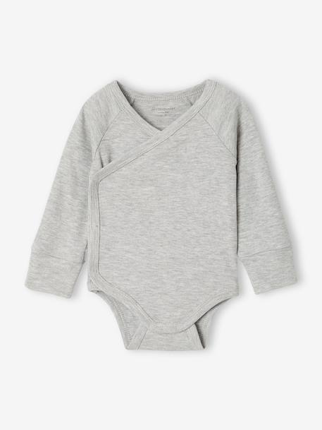 Set van 5 babyrompers met lange mouwen karamel - vertbaudet enfant 