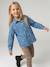 Chemise fille manches longues bleu jean - vertbaudet enfant 