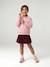 Jupe short fille plissée beige+bordeaux+vert anglais - vertbaudet enfant 