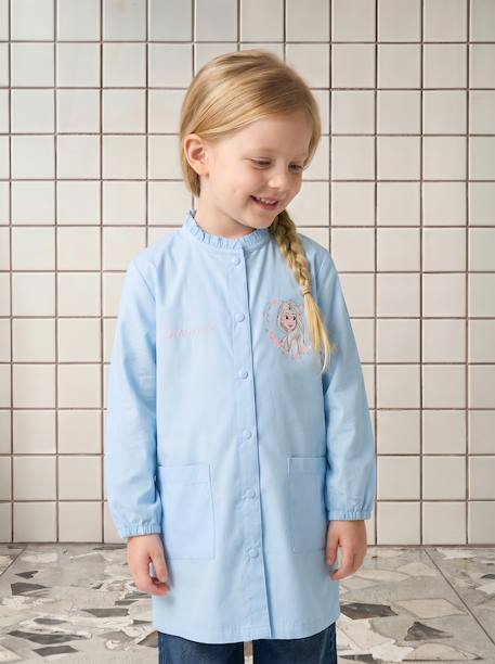 Tablier La Reine des Neiges personnalisable bleu ciel - vertbaudet enfant 
