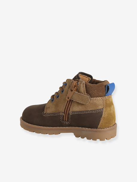 Babyschoentjes eerste stapjes boots donkerbruin - vertbaudet enfant 