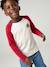 T-shirt manches longues garçon bordeaux+ocre+vert sauge - vertbaudet enfant 
