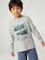 T-shirt motif ludique garçon écru+gris ardoise+gris chiné - vertbaudet enfant 