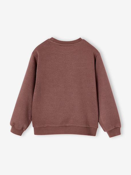 Minnie sweater voor meisjes chocoladebruin - vertbaudet enfant 