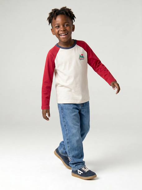 Jean loose morphologie fin double stone+noir - vertbaudet enfant 