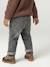 Basics denim jeans voor baby's met elastische tailleband en zakken denimgrijs+ongewassen denim - vertbaudet enfant 