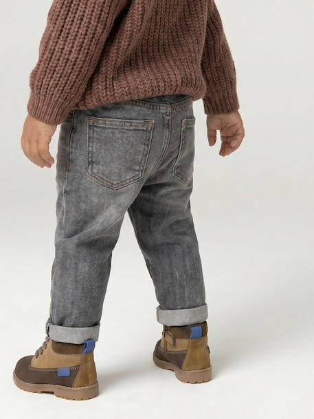 Jean denim bébé denim brut+denim gris - vertbaudet enfant 