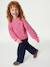 Pull fille manches longues col rond écru+marine+rose - vertbaudet enfant 