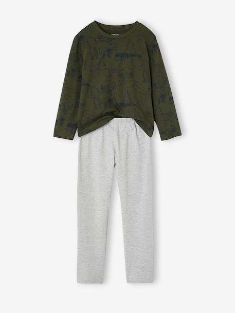 Lot de 2 pyjamas garçon vert sapin - vertbaudet enfant 