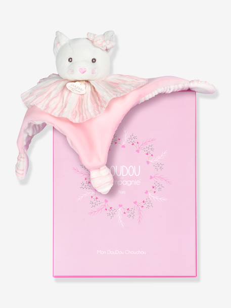 Doudou chat 20 cm blanc - vertbaudet enfant 