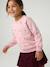 Sweat fille manches longues écru+rose pâle - vertbaudet enfant 