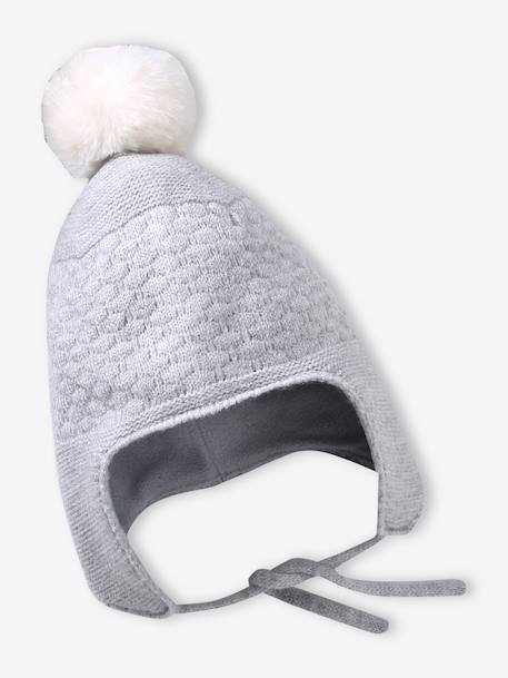 3-delige babyset muts, sjaalkraag gemêleerd grijs - vertbaudet enfant 