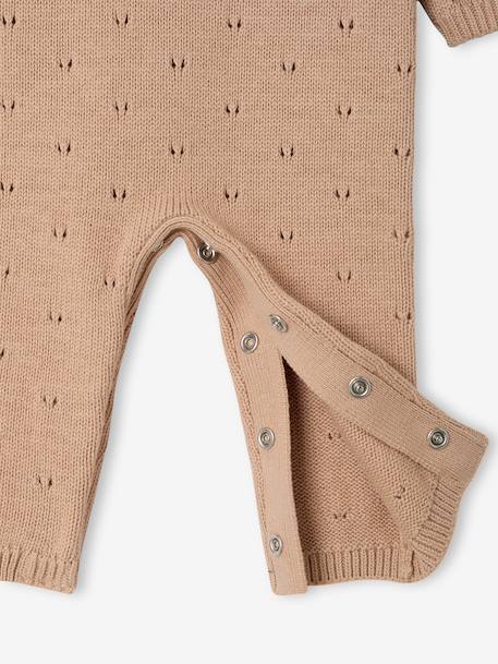 Gebreid babyboxpakje meisje gemêleerd beige - vertbaudet enfant 